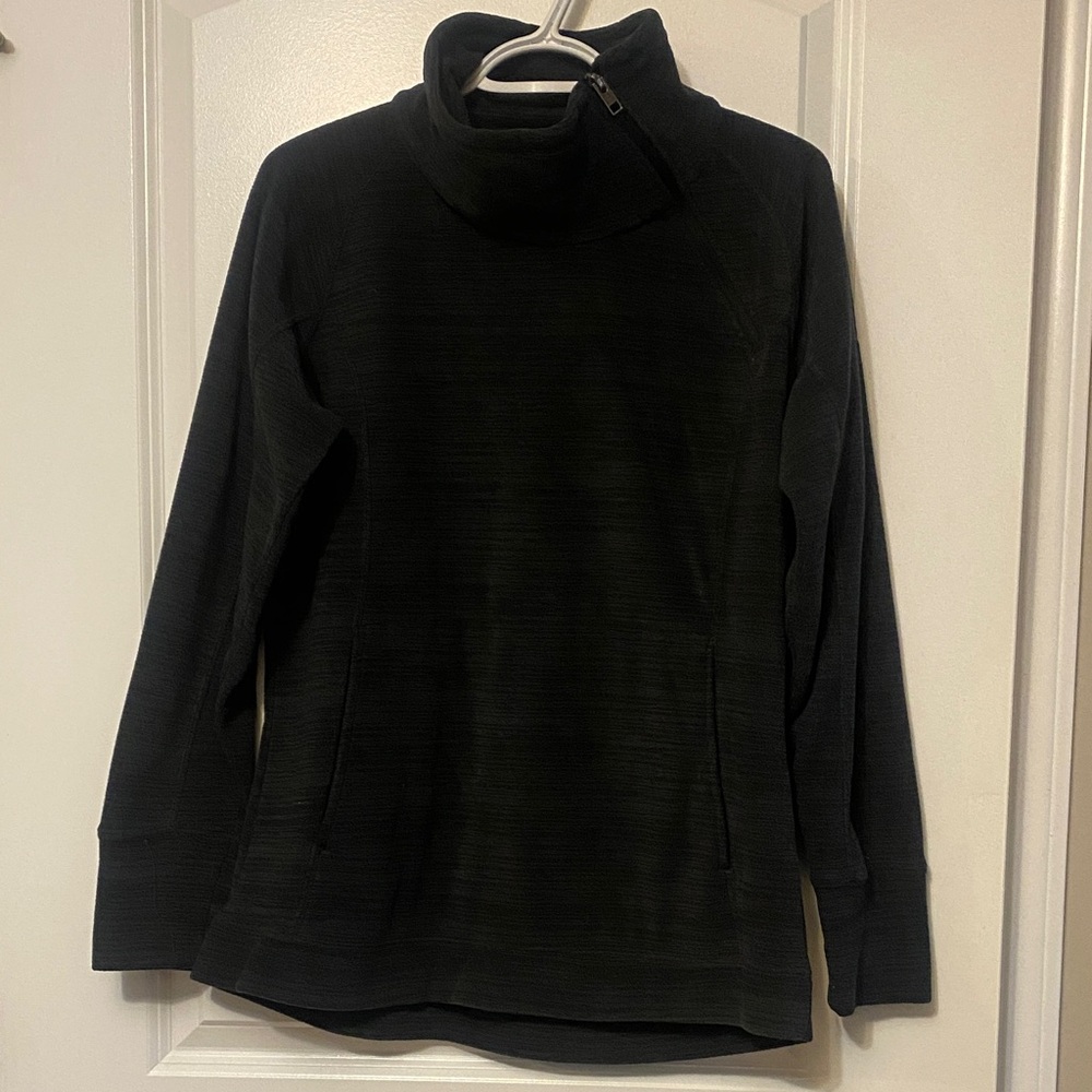 Avalanche Women's Grey/Black Cowl Neck Sweater